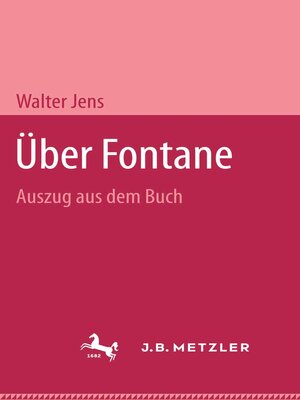 cover image of Über Fontane